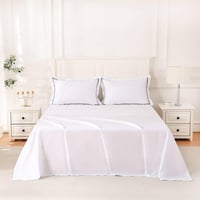 شرشف سرير 4 قطع نفر مطرز