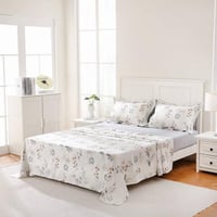 شرشف سرير 4 قطع نفرين مشجر