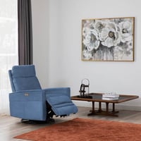 كرسي إسترخاء هزاز دوار كهربائي مخمل NERM 37