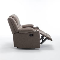 كرسي إسترخاء ثابت 8066 مع حامل أكواب بني غامق