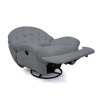 كرسي إسترخاء هزاز دوار 5001 كلاسيك رصاصي فاتح