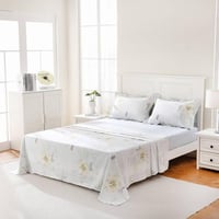 شرشف سرير 4 قطع نفرين مشجر