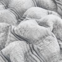 طقم لحاف شتوي وجهين وجه مخمل و وجه فرو ناعم