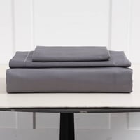 طقم لحاف 7 قطع نفرين فندقي فاخر رصاصي و أبيض