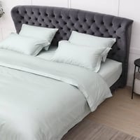 طقم لحاف 7 قطع نفرين فندقي فاخر أخضر فاتح