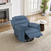 كرسي إسترخاء هزاز دوار 6081 يدوي أزرق