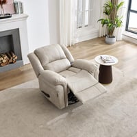 كرسي إسترخاء هزاز دوار 6021 يدوي رصاصي فاتح