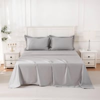 شرشف سرير 4 قطع نفر مطرز