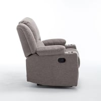 كرسي إسترخاء ثابت 8066 مع حامل أكواب رصاصي