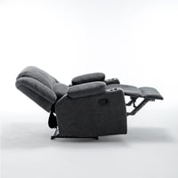 كرسي إسترخاء ثابت 8066 مع حامل أكواب رصاصي غامق