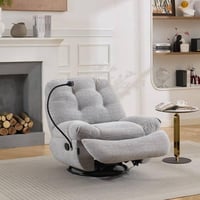 كرسي إسترخاء هزاز دوار كلاسيك 6069B مع حامل هاتف ر...