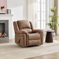 كرسي إسترخاء هزاز دوار 6021 يدوي بني