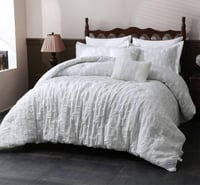 طقم لحاف 8 قطع جاكار كينج قطن فاخر