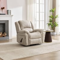 كرسي إسترخاء هزاز دوار 6021 يدوي رصاصي فاتح