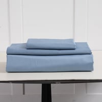 طقم لحاف 7 قطع نفرين فندقي فاخر ازرق فاتح وأبيض