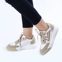 حذاء رياضي ابيض وبيج - OTTIMO