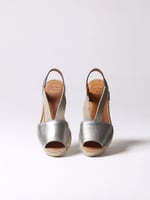 توني بونس صندل ويدج فضي مطاط جانبي - TEIDE-P