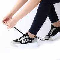 حذاء رياضي اسود ورمادي وابيض- OTTIMO