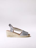 توني بونس صندل ويدج فضي مطاط جانبي - TEIDE-P