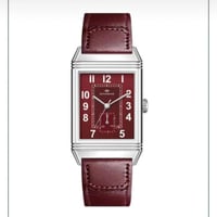 طقم ساعة و قلم و كبك فضي و عنابي