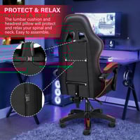 كرسي العاب اسود و احمر - GAMING CHAIR BLACK & RED
