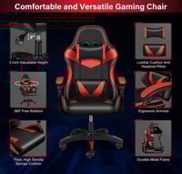 كرسي العاب اسود و احمر - GAMING CHAIR BLACK & RED