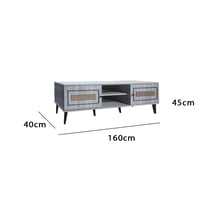 طاولة تلفزيون خشب ماليزي 160-180-200 سم , مع أدراج...