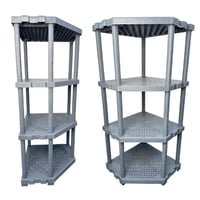 رفوف الزواية بلاستيك مقوّى 4 طبقات لتنظيم المساحات...