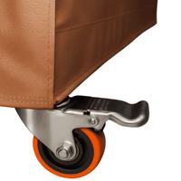 دولاب التخزين PVC باللون البني مع عجلات – 5 رفوف ح...