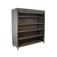 دولاب التخزين PVC بعجلات – 5 رفوف حديدية قوية 200×...