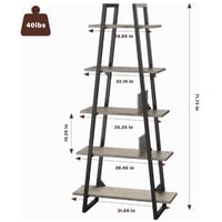 رفوف للكتب 5 طبقات بتصميم أنيق وعصري لتنظيم مكتبتك...