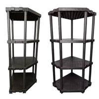 رفوف الزواية بلاستيك مقوّى 4 طبقات لتنظيم المساحات...