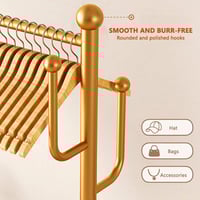 استاند تعليق ملابس بسلة سفلية جلد أسود