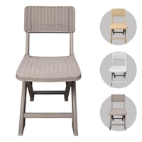 عرض طاولة مع 4 كراسي من الفايبر قابله للطي