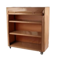 دولاب التخزين PVC بعجلات – 3 رفوف حديدية متينة | م...