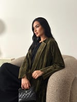 عبايه مخمل مكسر