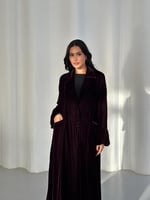 عبايه مخمل كوري