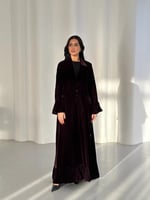 عبايه مخمل كوري