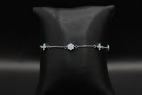 A13 اسوارة من الفضة عيار ٩٢٥ على شكل وردة الاوبال