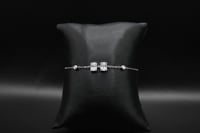 A116 اسوارة من الفضة عيار ٩٢٥ على شكل مستطيلين