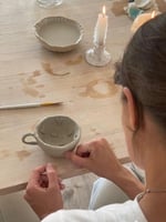 تجربة عمل كوب خزف ( ٤)