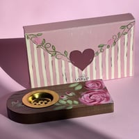 مبخرة خشبية حديقة ورد