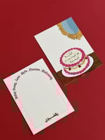 بطاقة كيكة المناسبات السعيدة