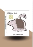 استيكر حديد للجوال صقر