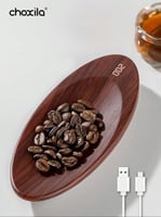 ميزان الكتروني خشبي