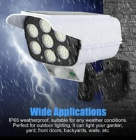 كاميرا مراقبة وهمية بالطاقة الشمسية بريموت تحكم