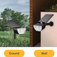 كشاف غرس حدائق مدمج طاقة شمسية وقاعدة تثبيت