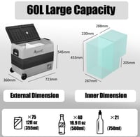 ثلاجة البيكول بسعة 60 لتر
