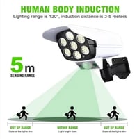 كاميرا مراقبة وهمية بالطاقة الشمسية بريموت تحكم