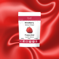 فراولة مجففة بالتبريد 60 جم